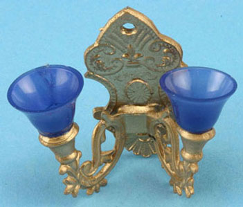 Dollhouse Miniature Double Sconce, Non-Electric